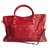 Balenciaga City giant 12 gold Red Leather  ref.31207