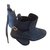 Autre Marque 'Scarosso' Ankle Boots Blue Deerskin  ref.31271