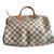 Speedy Louis Vuitton Handtasche Beige Leder Leinwand  ref.31324