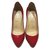 Christian Louboutin Heels Red Patent leather  ref.31350