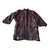 Alaïa Coat Chocolate Leather  ref.31532