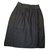 Yves Saint Laurent Skirt Grey Cotton  ref.31563