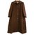 Pierre Balmain Long Wool Coat Brown  ref.31577