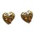 Yves Saint Laurent Earrings Golden Gold-plated  ref.31585