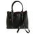 Prada Double bag Black Leather  ref.31620