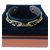 Hermès Bracelet Chaine d'ancre Cuir Métal Noir Doré  ref.31640