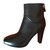 Hermès Ankle Boots Black Leather  ref.31761