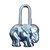 Hermès Cadenas de sac éléphant métal argenté HERMES  ref.31769
