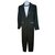Yves Saint Laurent traje de pantalon Negro Lana  ref.31873