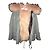 Parka Mr and Mrs Furs de algodón gris con forro de piel - vista 2