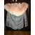 Parka Mr and Mrs Furs de algodón gris con forro de piel - vista 5