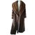 Christian Dior Long manteau en vison sauvage Fourrure  ref.31989