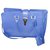 Yves Saint Laurent Handbag Blue Leather  ref.32044