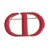 Christian Dior Spilla Rosso D'oro Metallo  ref.32275