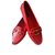 Louis Vuitton bailarinas Vermelho Couros exóticos  ref.32314