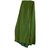 Chanel Pleated High Slit  Cut out Bodice Long Skirt Green Silk Acetate  ref.32442