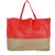Céline Celine tote handbag Red Caramel Leather  ref.32448