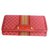 Céline Wallet Red Leather Cloth  ref.32537
