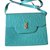 Yves Saint Laurent Handbag Kilim Arabesque Green Leather  ref.32656