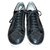LOUIS VUITTON BLACK SNEAKERS Leather  ref.32880