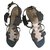 Tod's Sandals Brown Flesh Patent leather Deerskin  ref.33023