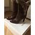 Véronique Branquinho Botas de piel Chocolate - vista 3
