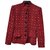 Yves Saint Laurent jacket, blazer Dark red Velvet  ref.33385