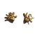 Yves Saint Laurent Earrings Golden Steel  ref.33596