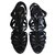 Yves Saint Laurent Sandals Black Leather  ref.33834