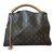 Artsy Louis Vuitton Handbag Brown Leather Cloth  ref.33980