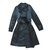 Helmut Lang Trench coat Black Silk  ref.34093