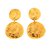 Chanel Brincos Dourado Metal  ref.34202