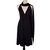 Céline Dress Black Polyester Viscose  ref.34215