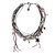 Reminiscence Necklace Black Silvery Red Cream Steel Pearl  ref.34222