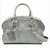 Gianni Versace Handtasche Grau Metallisch Leder  ref.34272