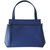 Céline Handbag Blue Leather  ref.34378