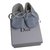 Baby Dior Sneakers White Blue Cotton  ref.34451
