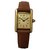 Cartier Must Tank Vermeil Watch Brown Leather  ref.34526