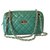 Chanel Bolsa Verde Couro  ref.34527
