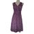 René Lezard Dress Purple Silk  ref.34547