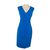 Diane Von Furstenberg Robe Megan Coton Polyester Viscose Elasthane Bleu  ref.34567