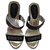 Guess Adivina cuña Negro Blanco Goma  ref.34569