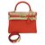 Hermès Kelly 32 Evercolor Roja Cuero  ref.34670