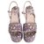 Miu Miu wedge sandals-Brand new Purple Cloth  ref.34700