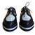 Alexander Mcqueen Lace ups Black White Leather  ref.34865