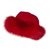 Autre Marque chapéu Vermelho Casimira Lã Pele  ref.34944