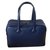 Hermès Victoria 35 Cuir Bleu  ref.34960