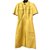 Tamanho de vestido de couro Gucci IT40 Amarelo  ref.34964