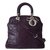 Dior Granville Púrpura Cuero  ref.34996