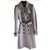Burberry Prorsum Trench coat Grey Cotton  ref.35032